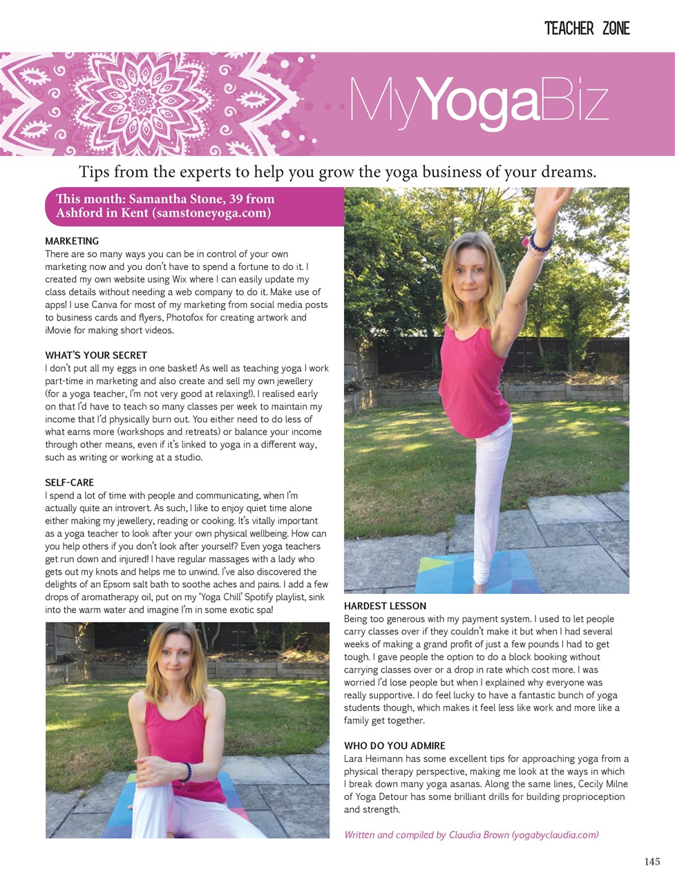 OM Yoga Magazine Preview Pages