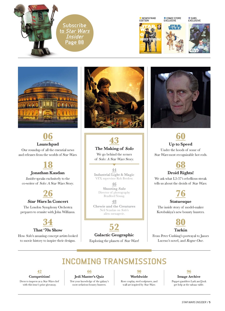 Star Wars Insider Preview Pages
