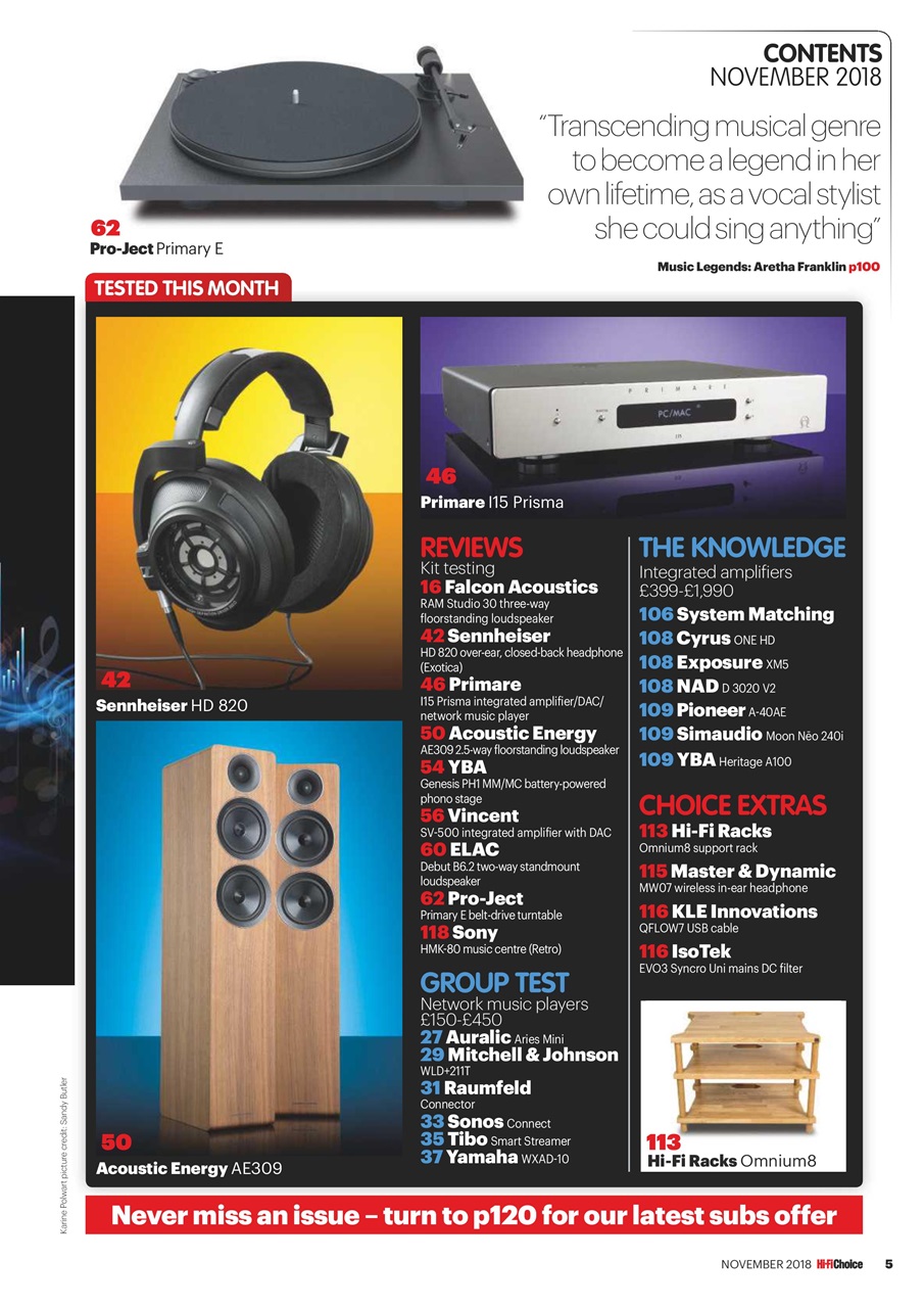 Hi-Fi Choice Preview Pages