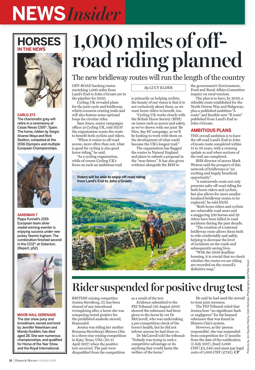 Horse & Hound Preview Pages