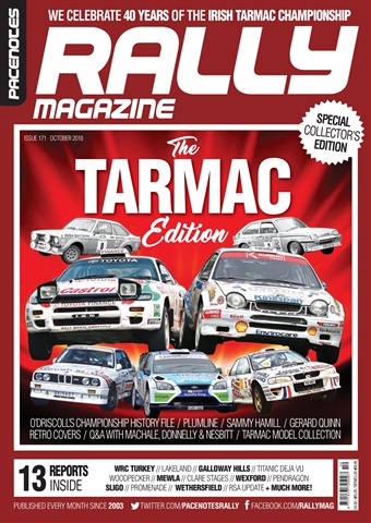 Pacenotes Rally magazine issue Issue 171 - Oct 2018