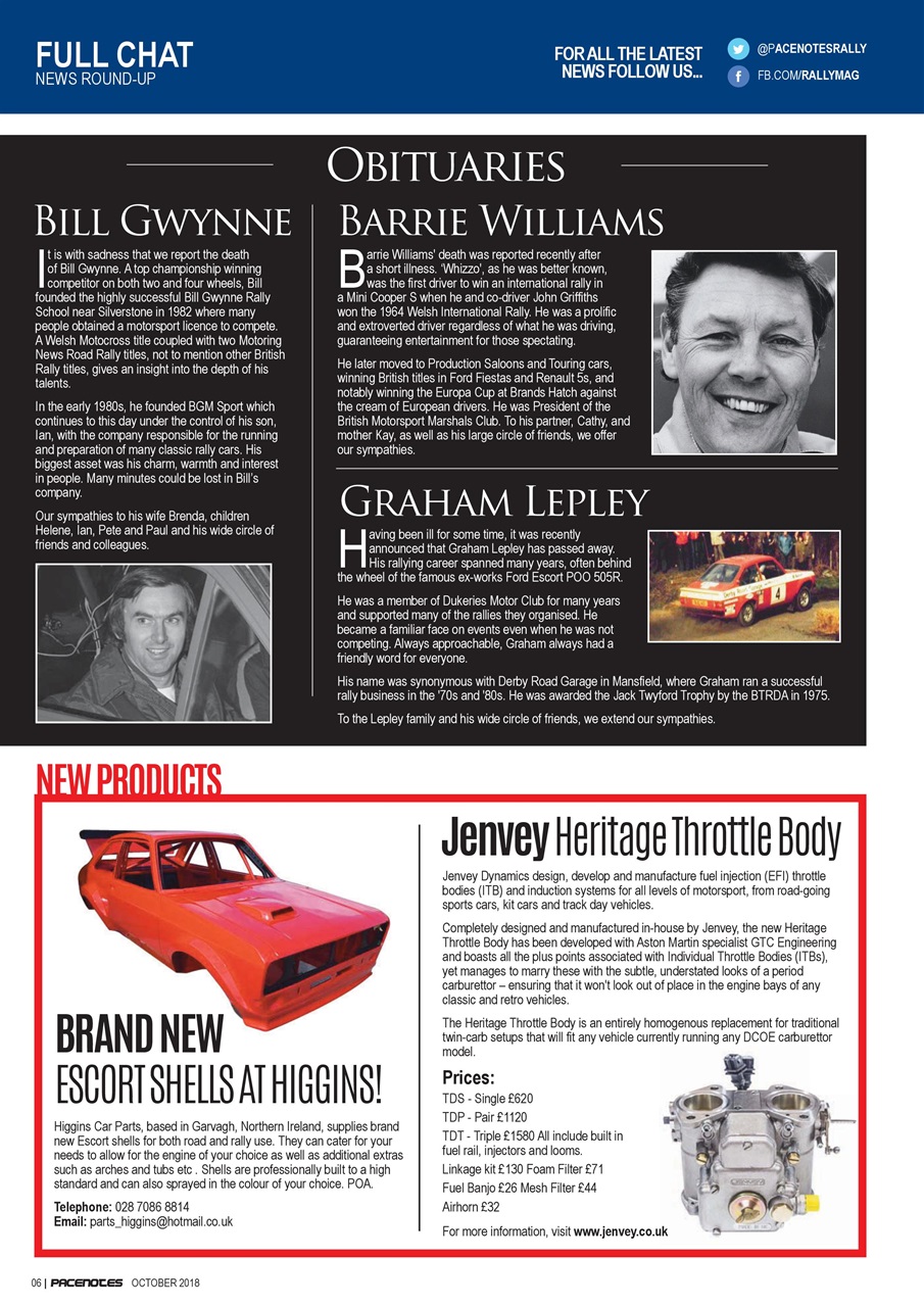 Pacenotes Rally magazine Preview Pages