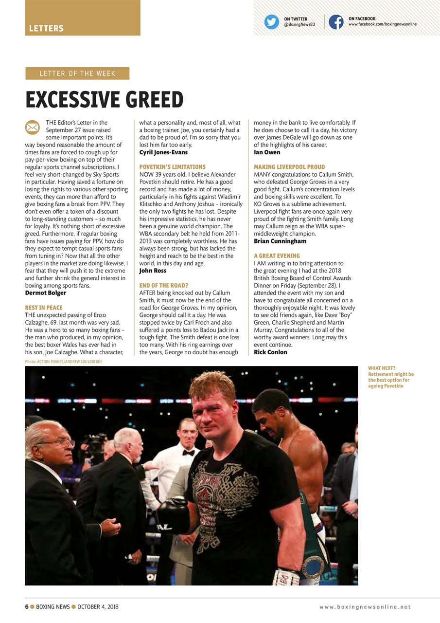 Boxing News Preview Pages
