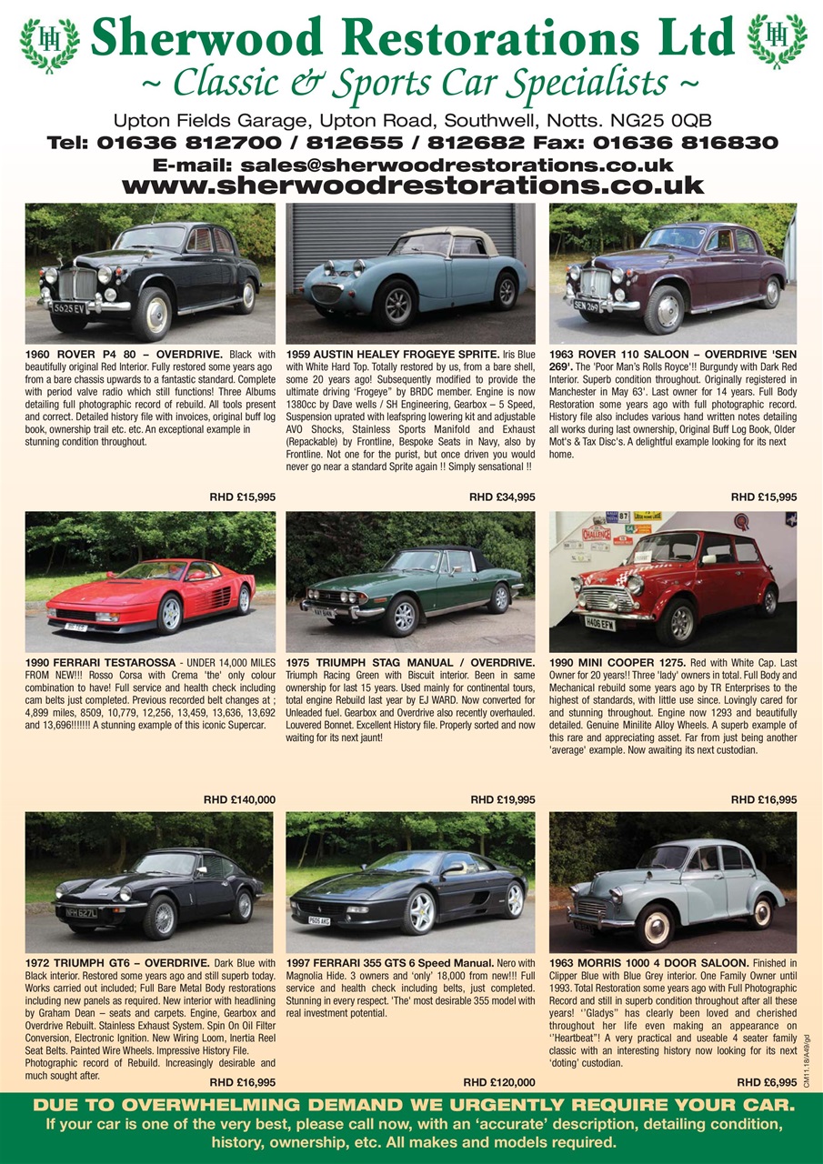 Classic Motoring Preview Pages