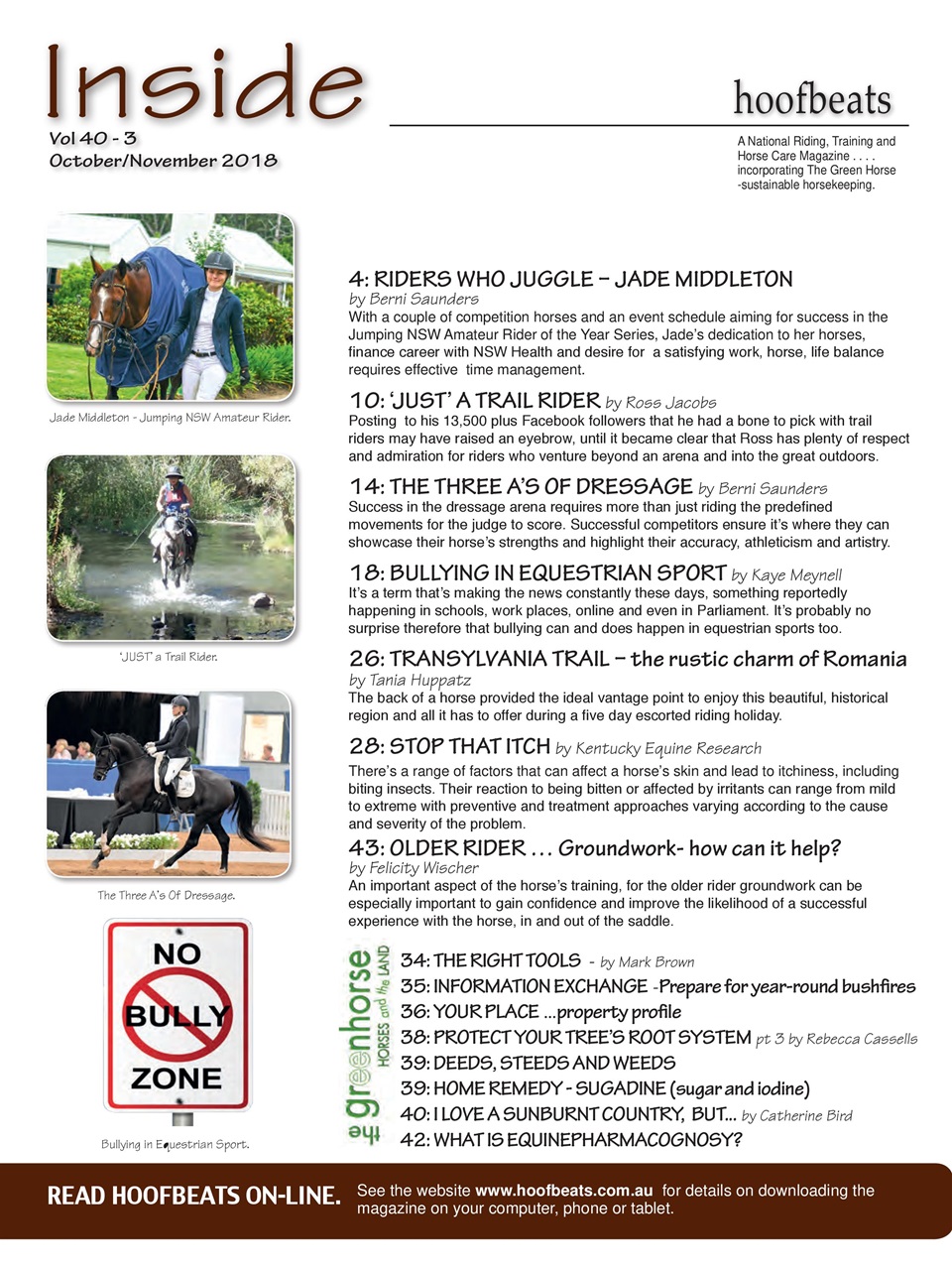 Hoofbeats Preview Pages