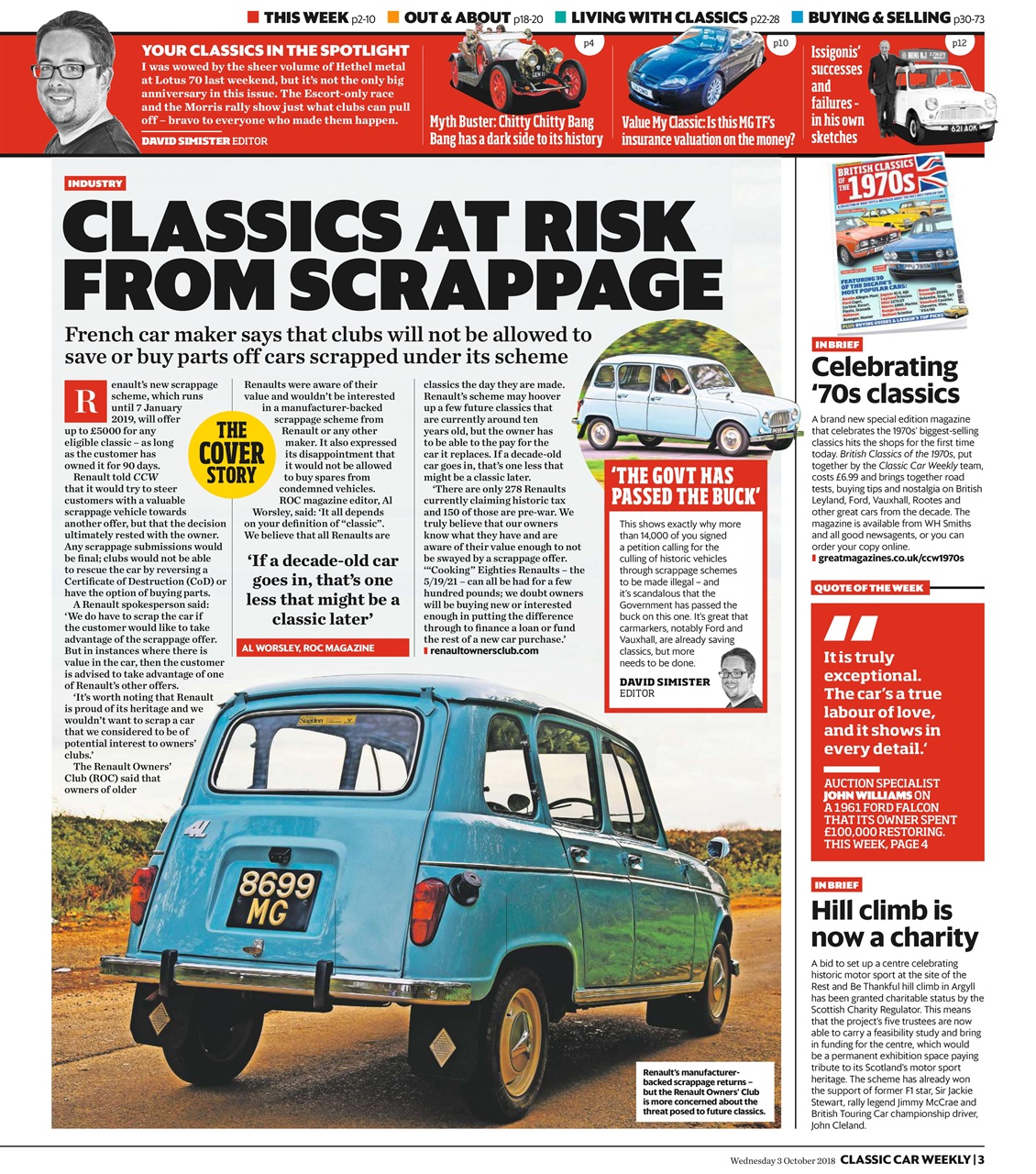 Classic Car Weekly Preview Pages