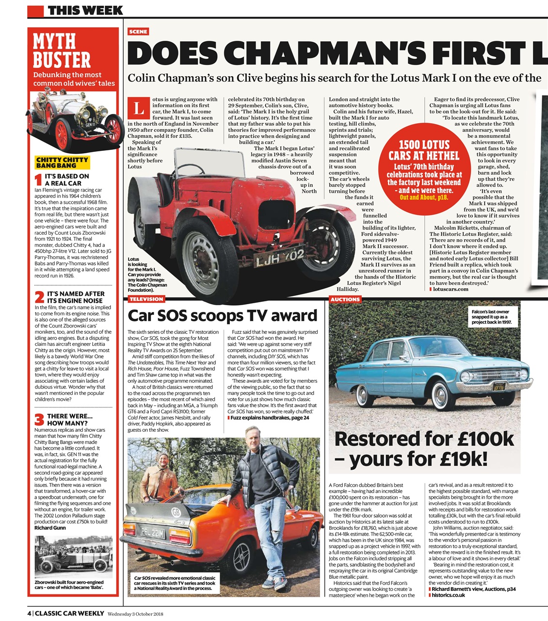 Classic Car Weekly Preview Pages