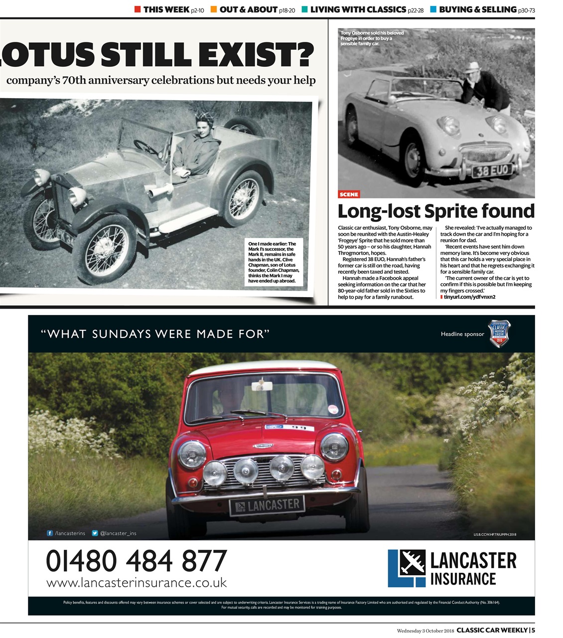 Classic Car Weekly Preview Pages