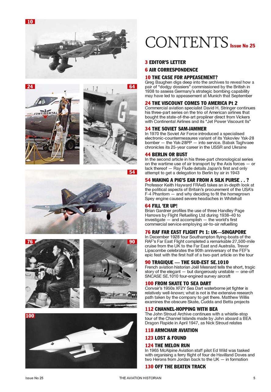 The Aviation Historian Magazine Preview Pages