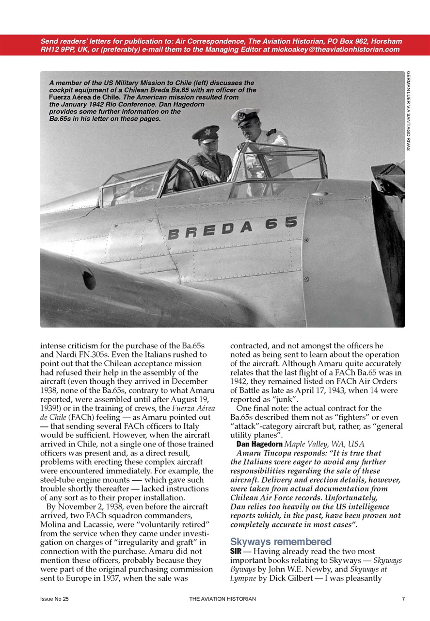 The Aviation Historian Magazine Preview Pages