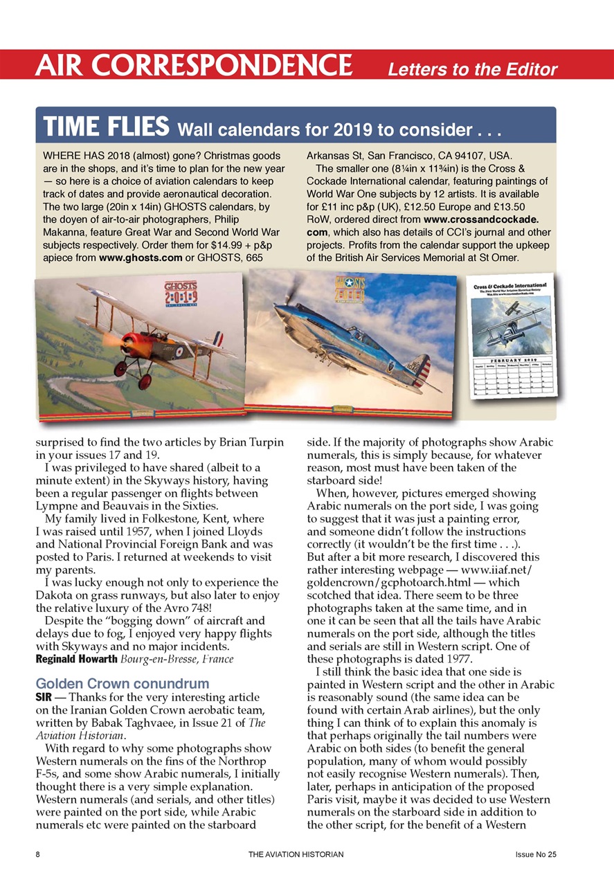 The Aviation Historian Magazine Preview Pages
