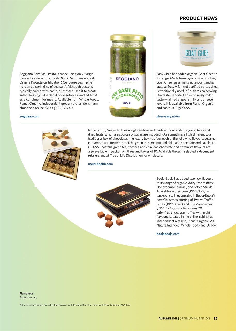 Optimum Nutrition Preview Pages