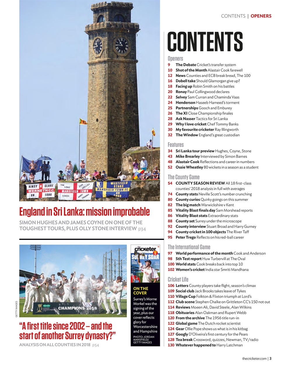 The Cricketer Magazine Preview Pages