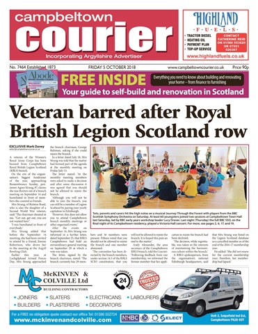 Campbeltown Courier issue 05/10/18