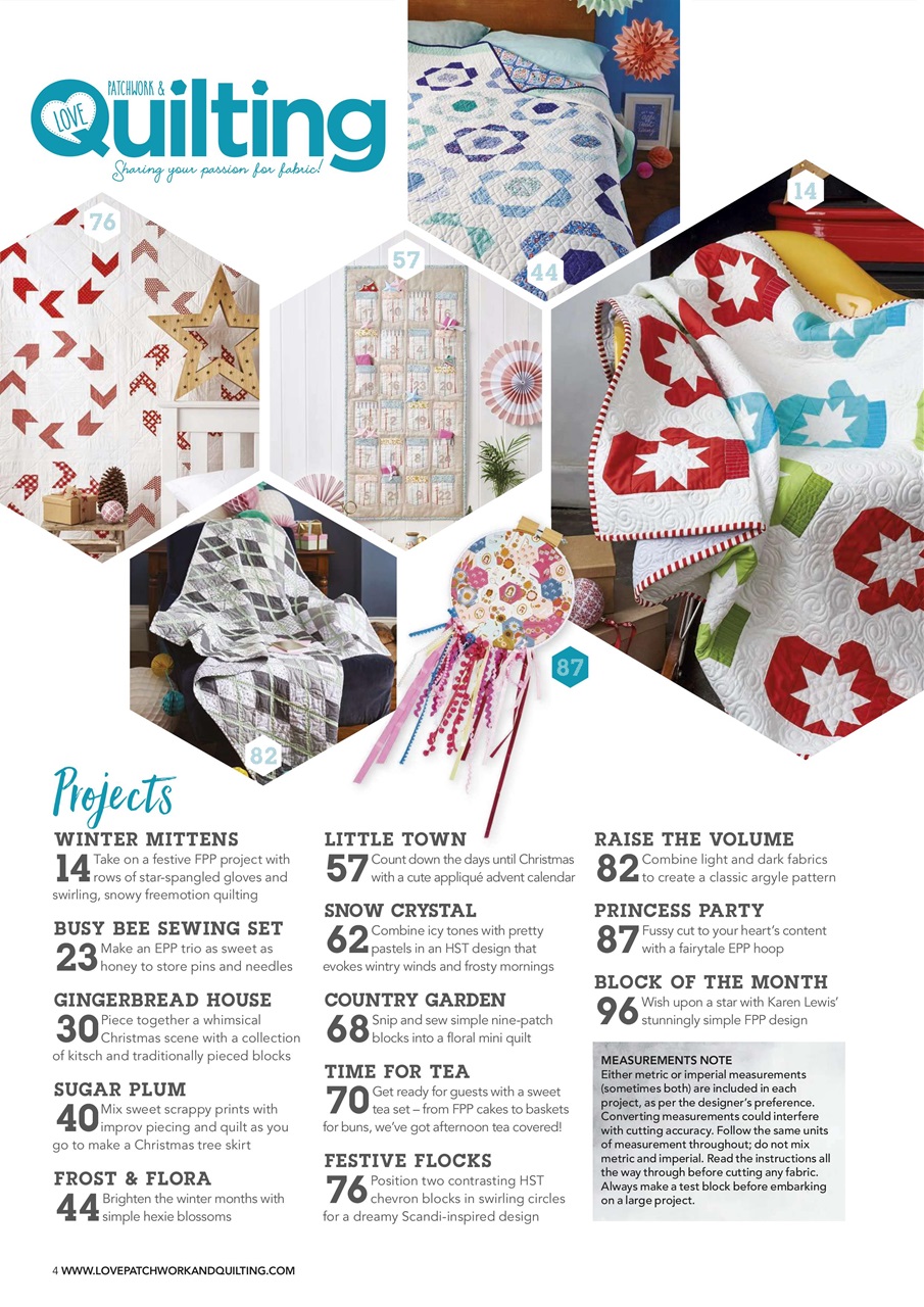 Love Patchwork & Quilting Preview Pages