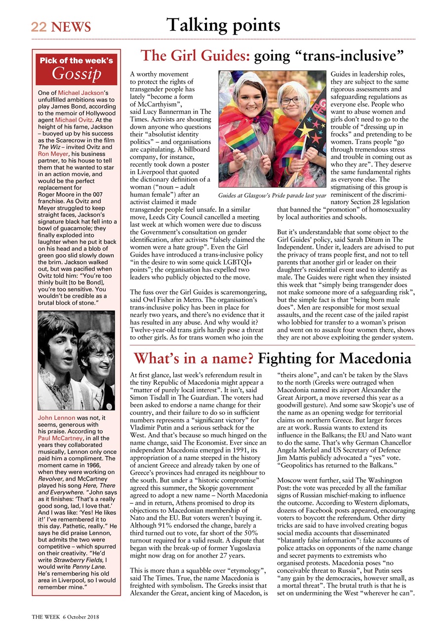 The Week Preview Pages