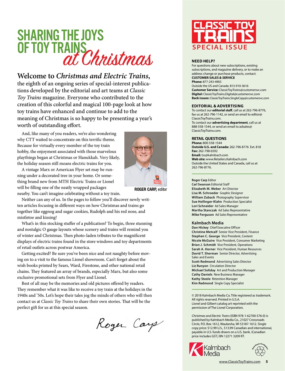 Classic Toy Trains Preview Pages