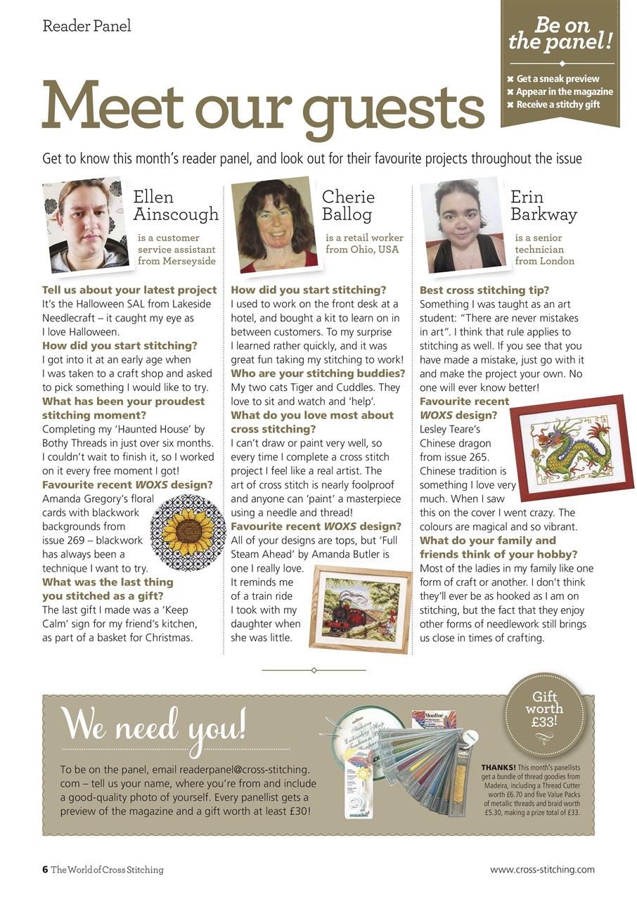 The World of Cross Stitching Preview Pages