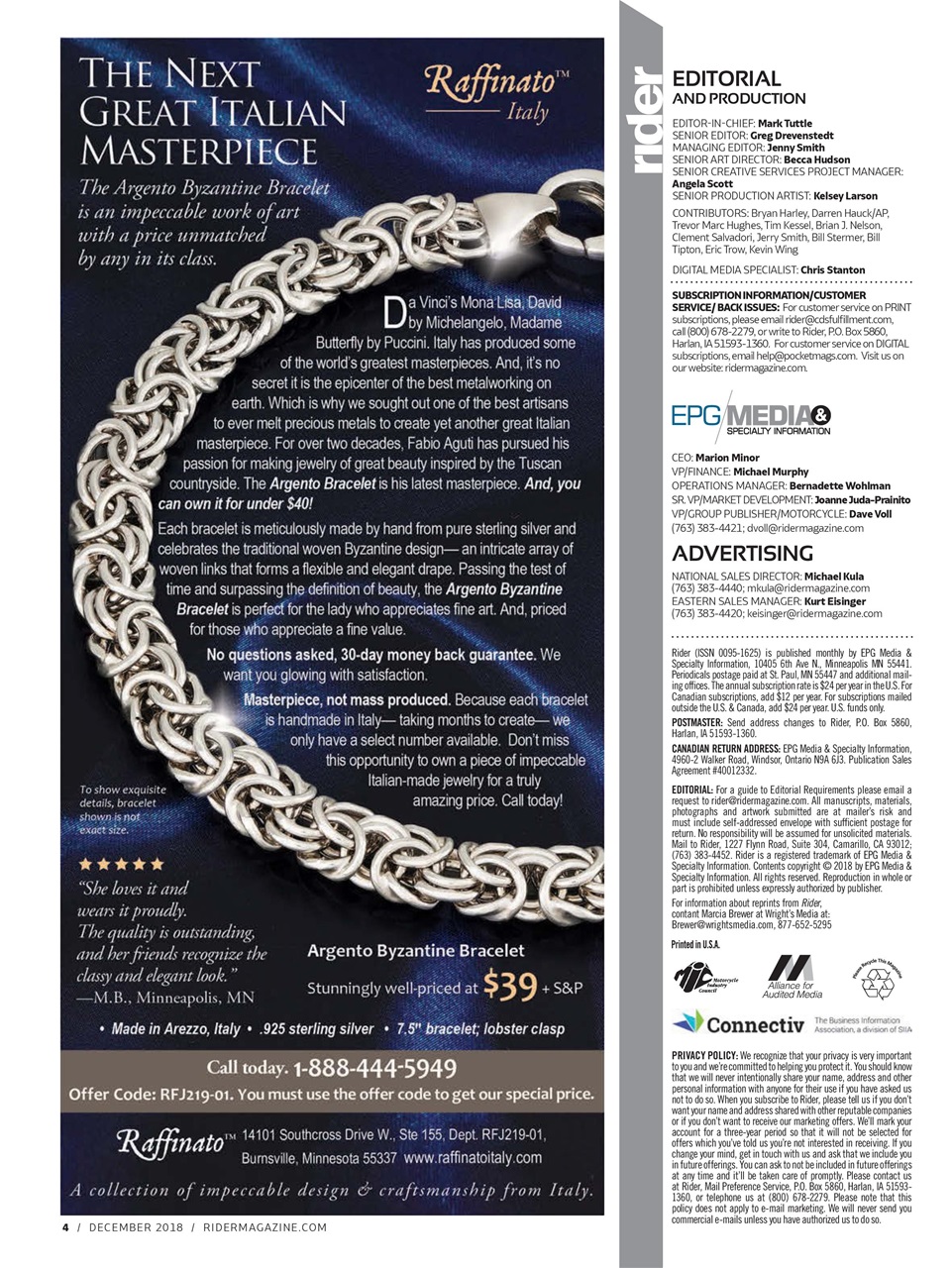 Rider Magazine Preview Pages