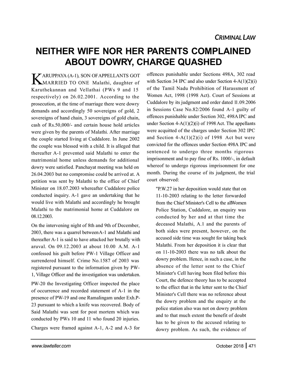 Lawteller – A Legal Awareness Magazine Preview Pages