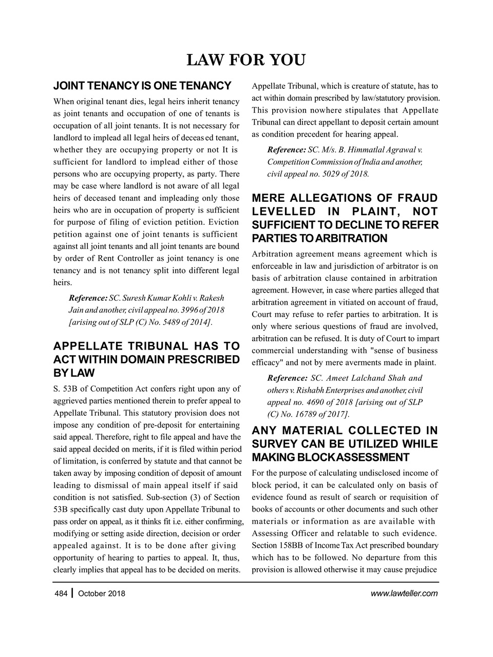 Lawteller – A Legal Awareness Magazine Preview Pages