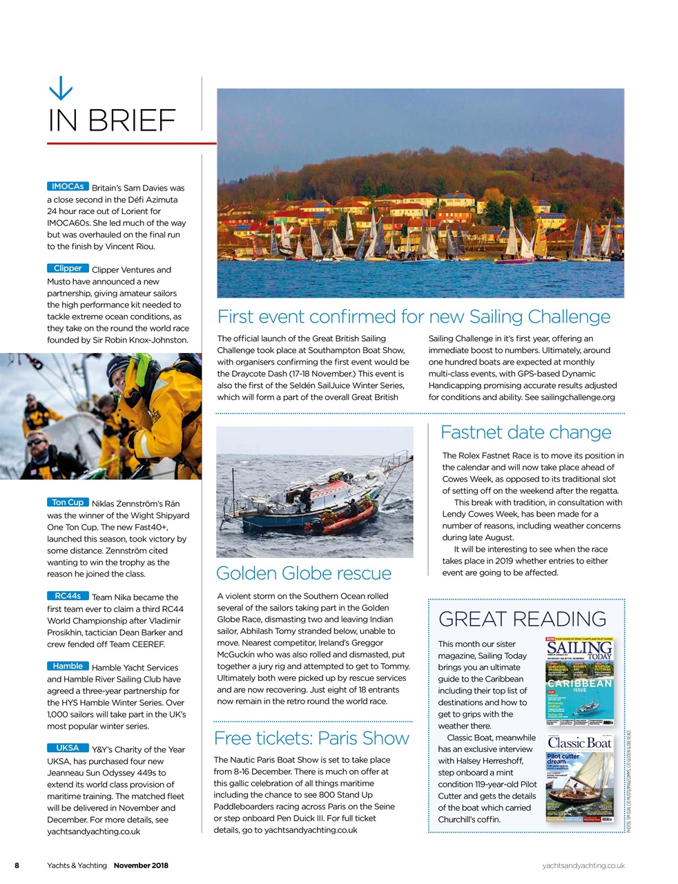 Yachts & Yachting Preview Pages