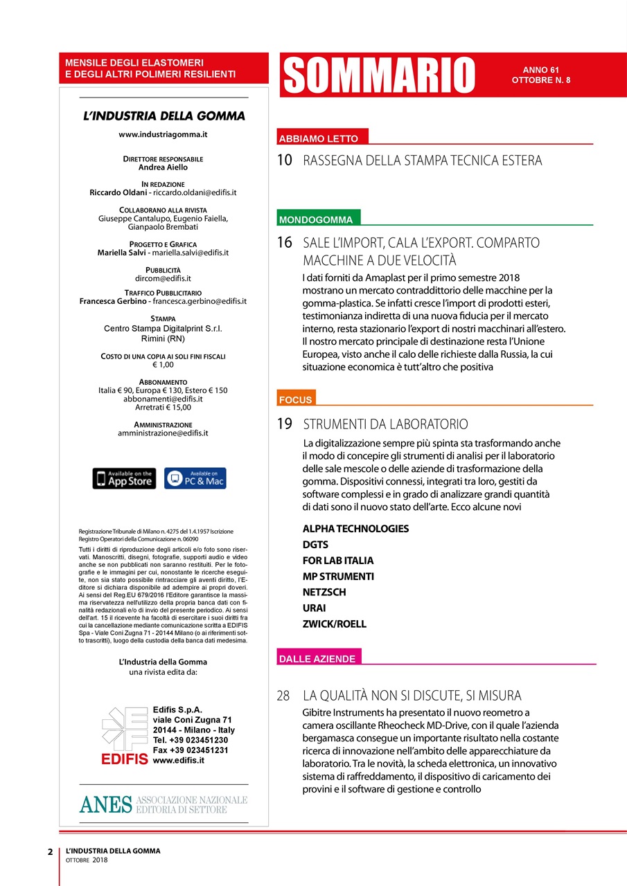 L’industria della Gomma Preview Pages