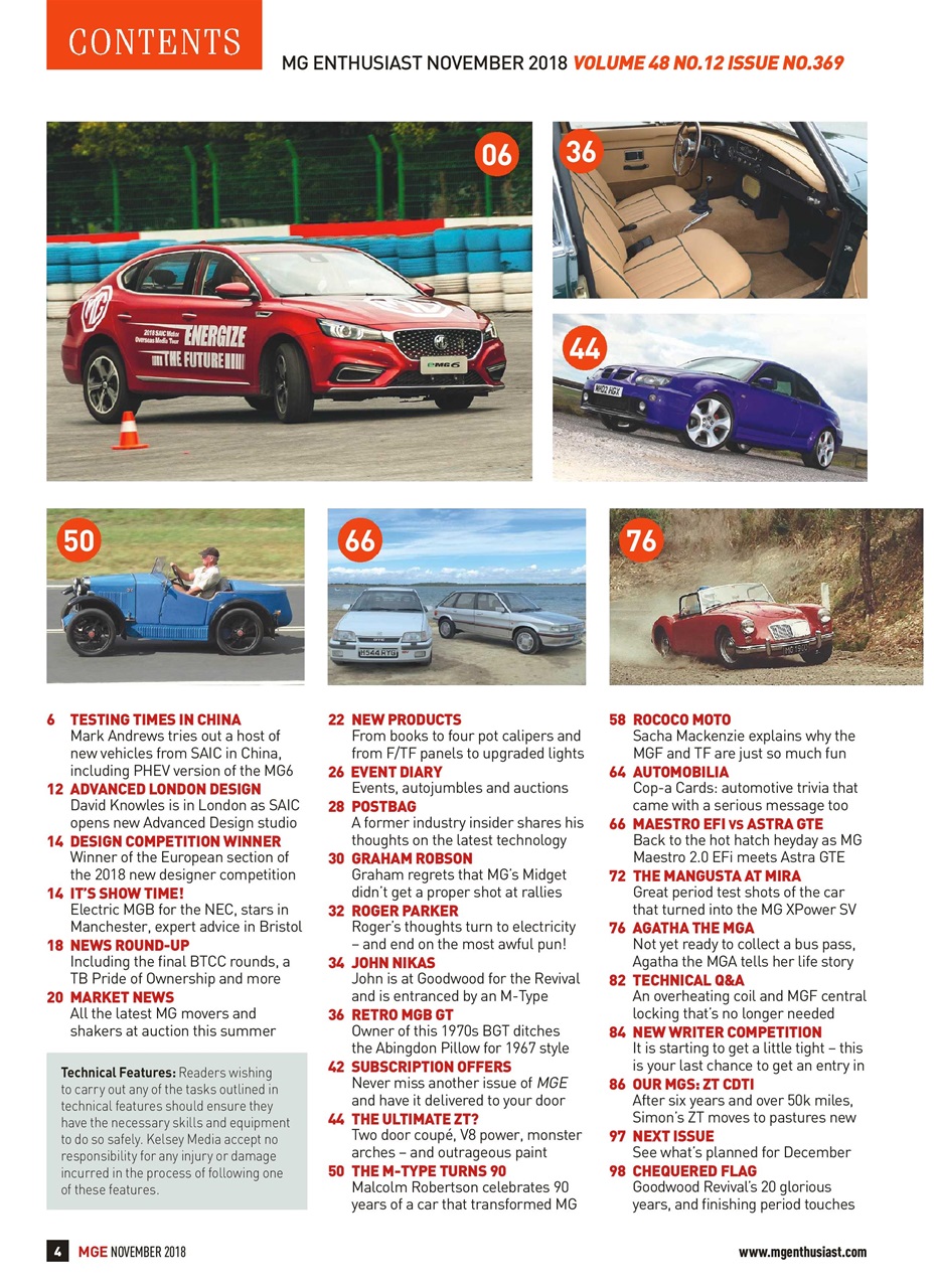 MG Enthusiast Preview Pages