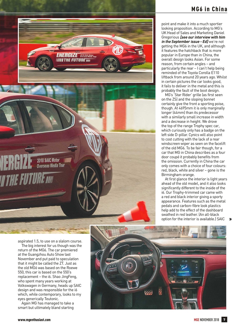 MG Enthusiast Preview Pages
