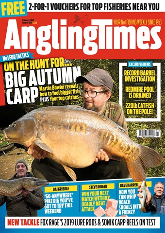 Angling Times issue 9th October 2018