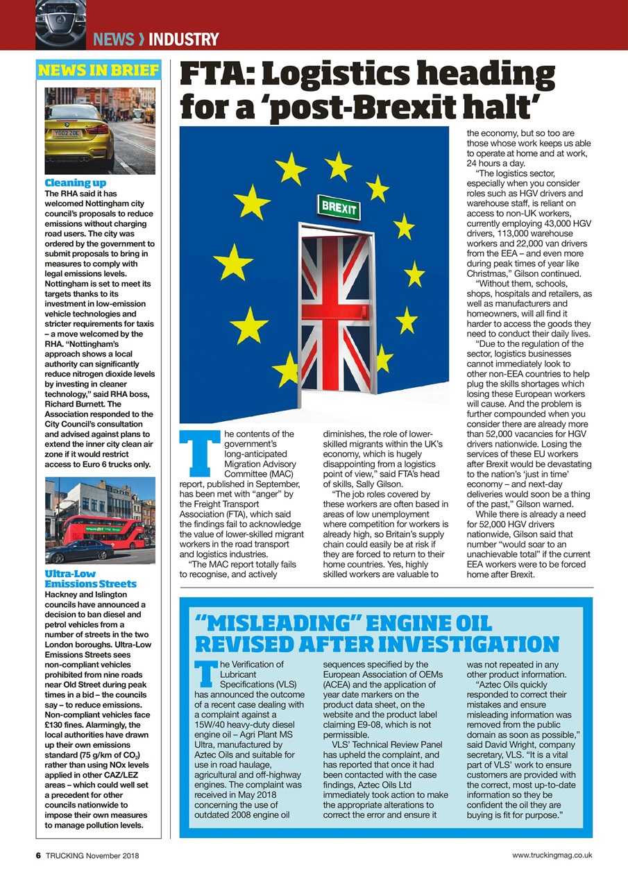 Trucking Magazine Preview Pages