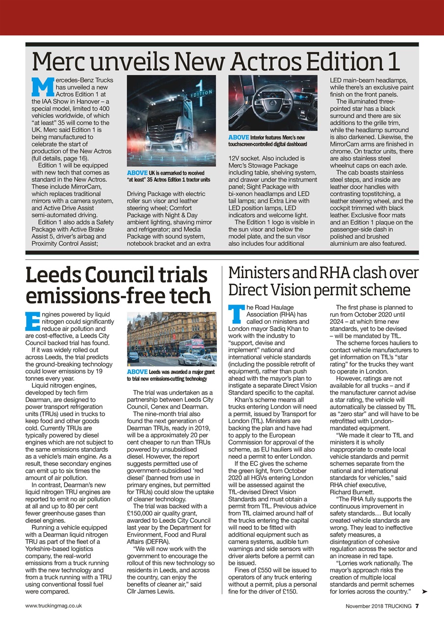Trucking Magazine Preview Pages