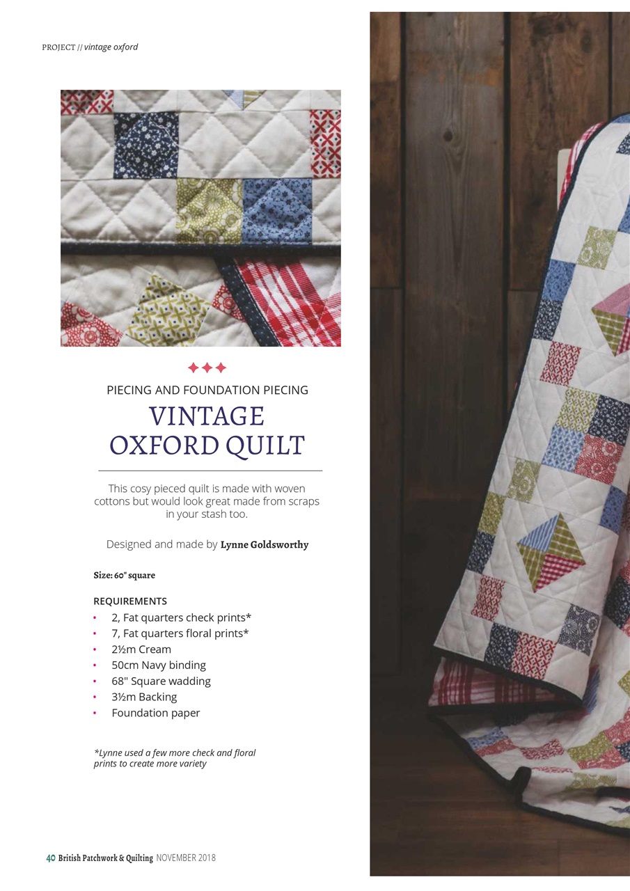 Patchwork and Quilting Preview Pages