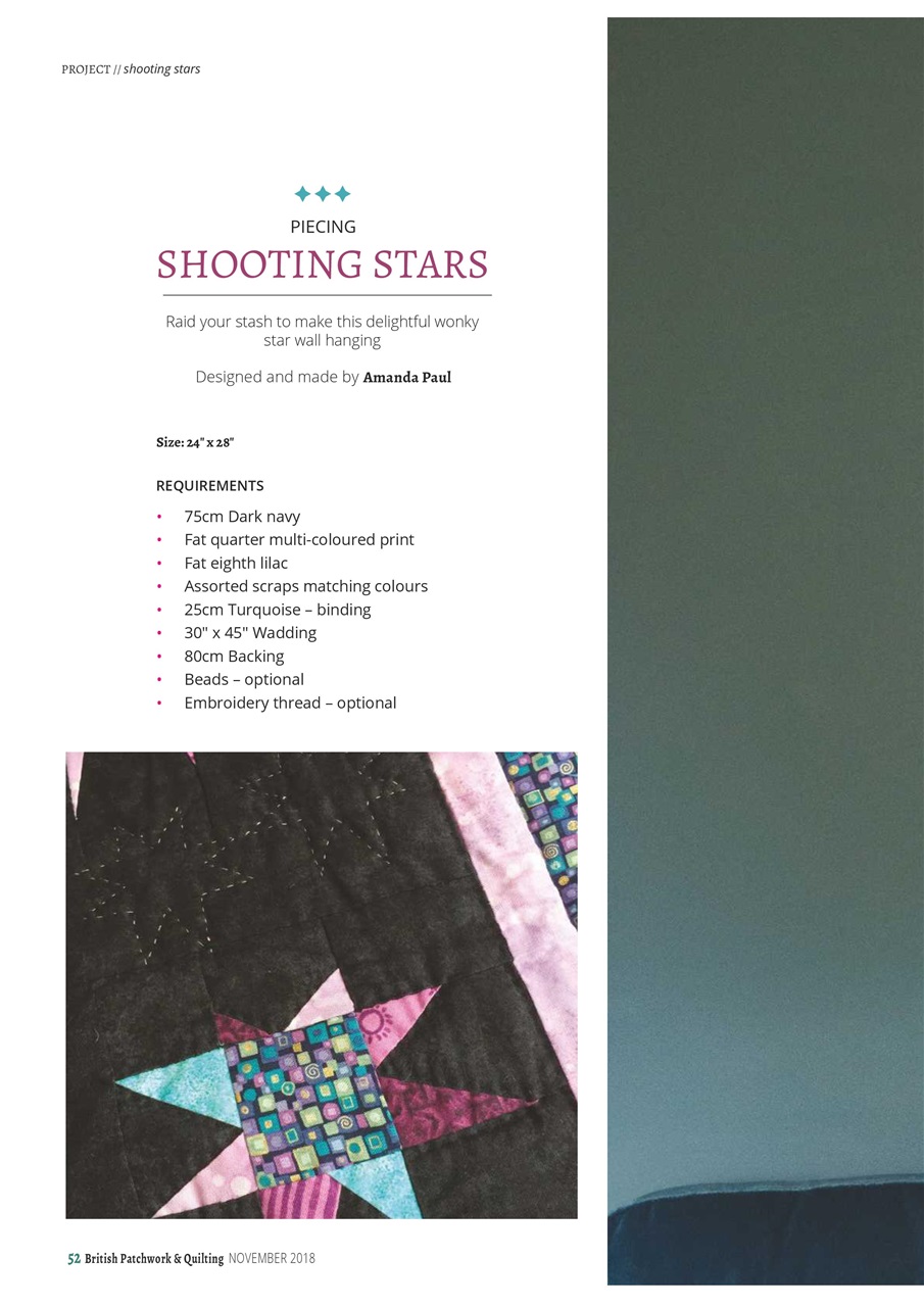 Patchwork and Quilting Preview Pages