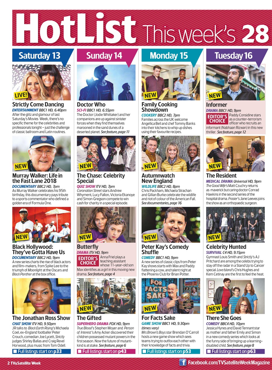 TV & Satellite Week Preview Pages
