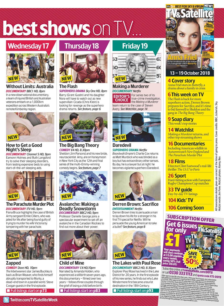 TV & Satellite Week Preview Pages