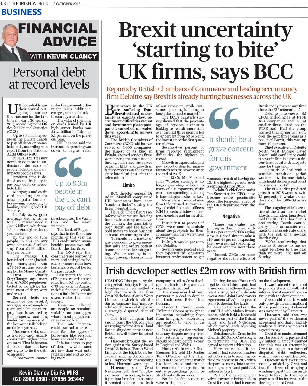 Irish World Preview Pages