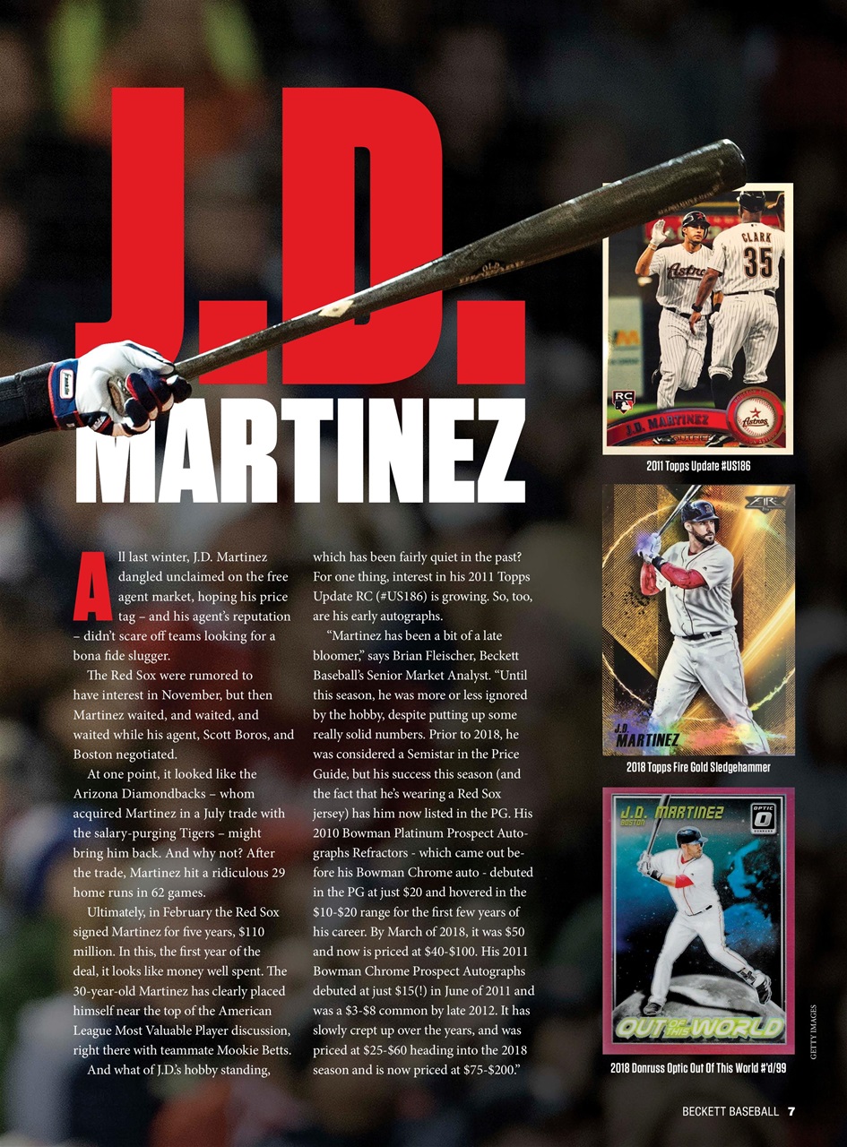 Beckett Baseball Magazine Preview Pages