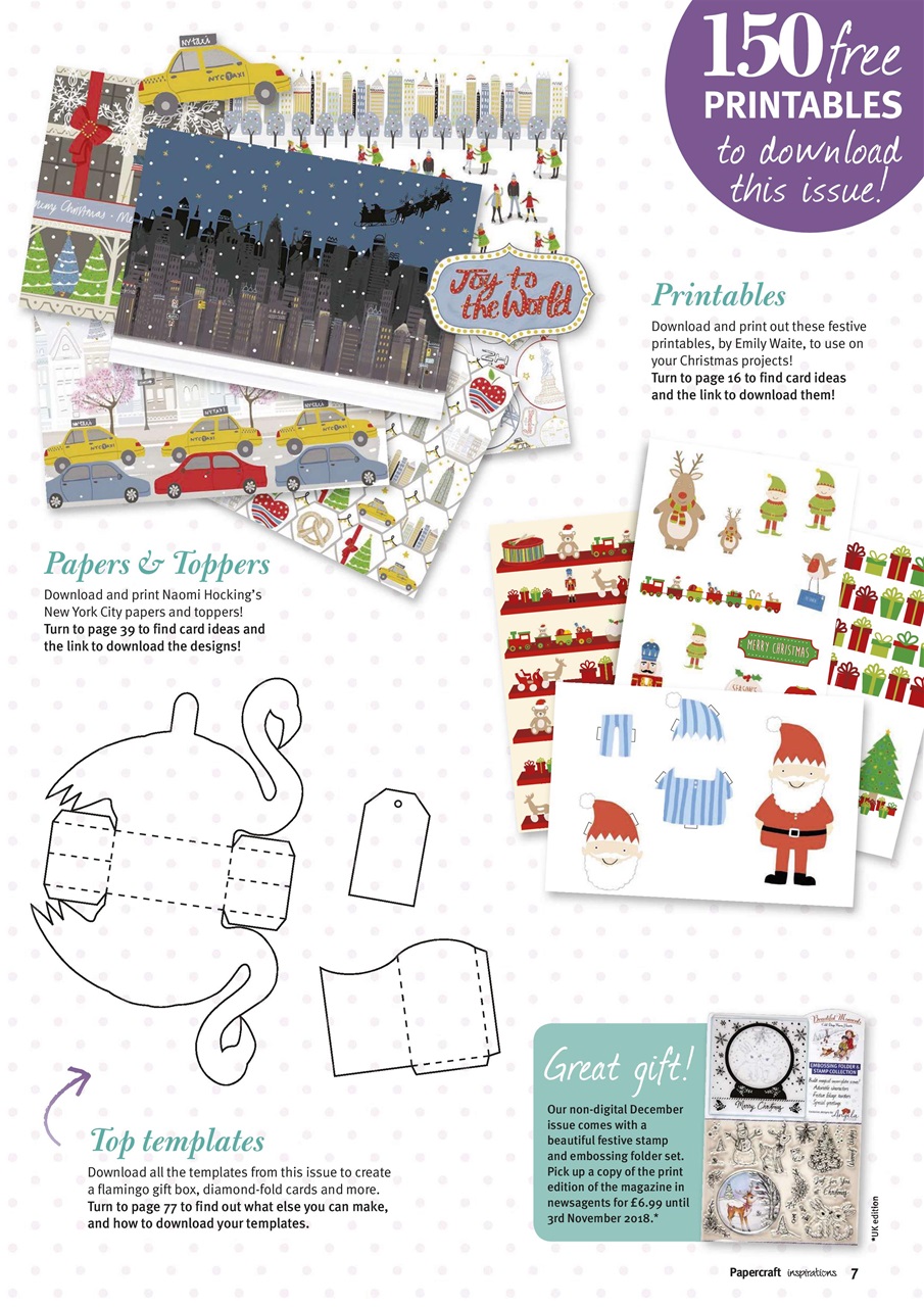 Papercraft Inspirations Preview Pages