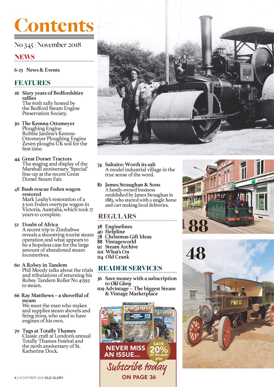 Old Glory Magazine Preview Pages