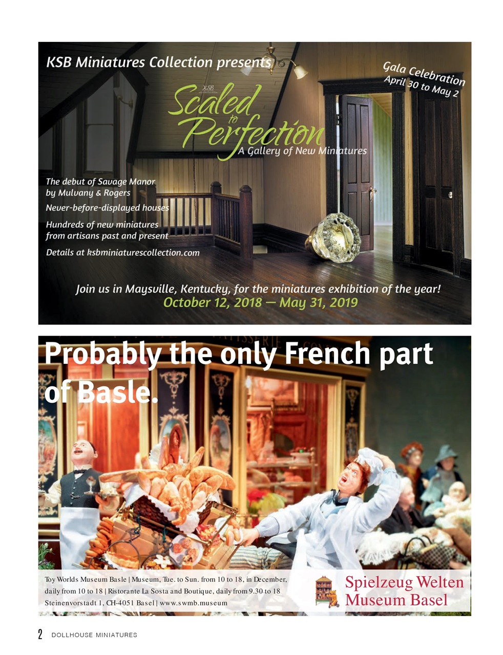 Dollhouse Miniatures Preview Pages