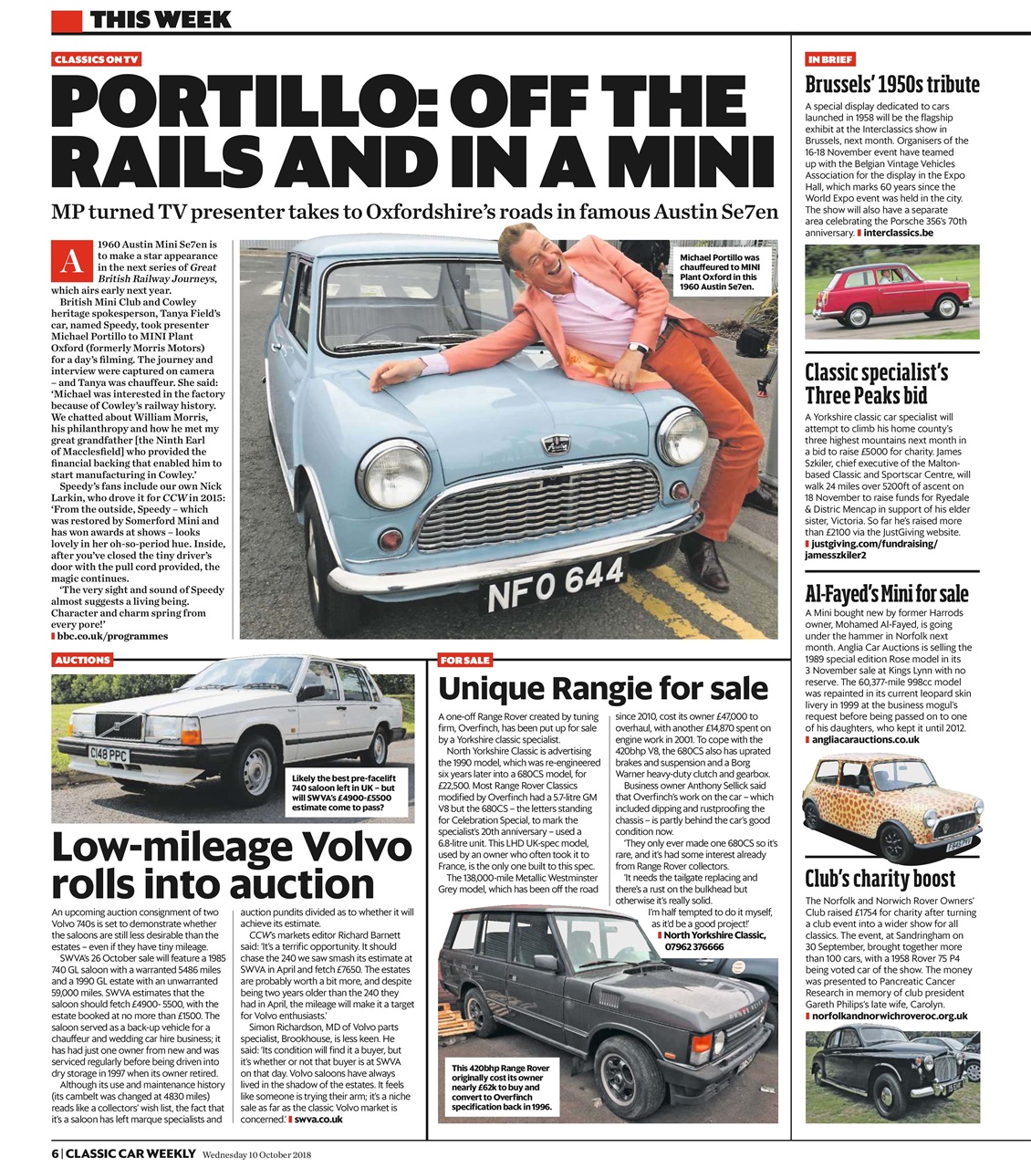 Classic Car Weekly Preview Pages