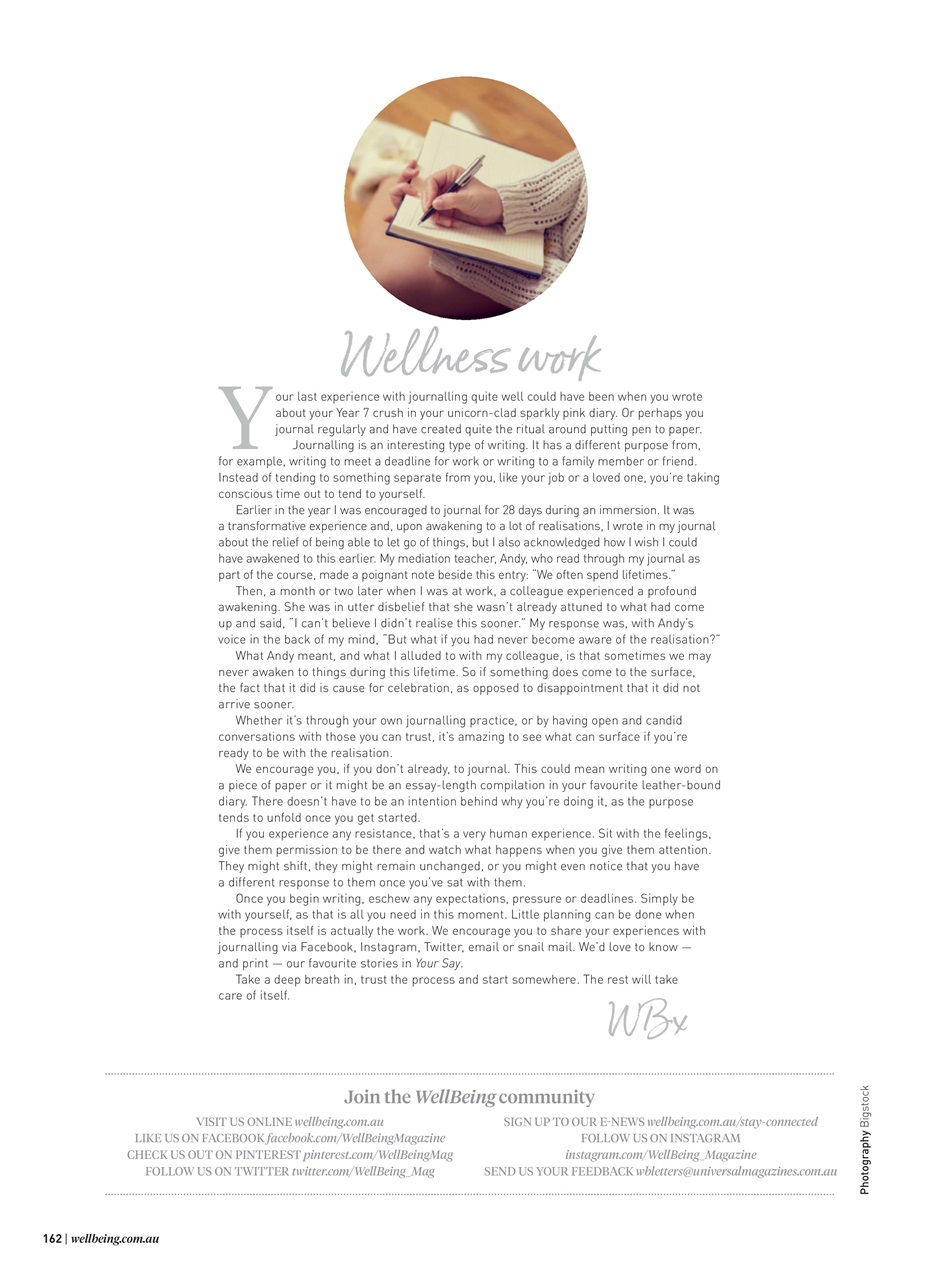 WellBeing Preview Pages