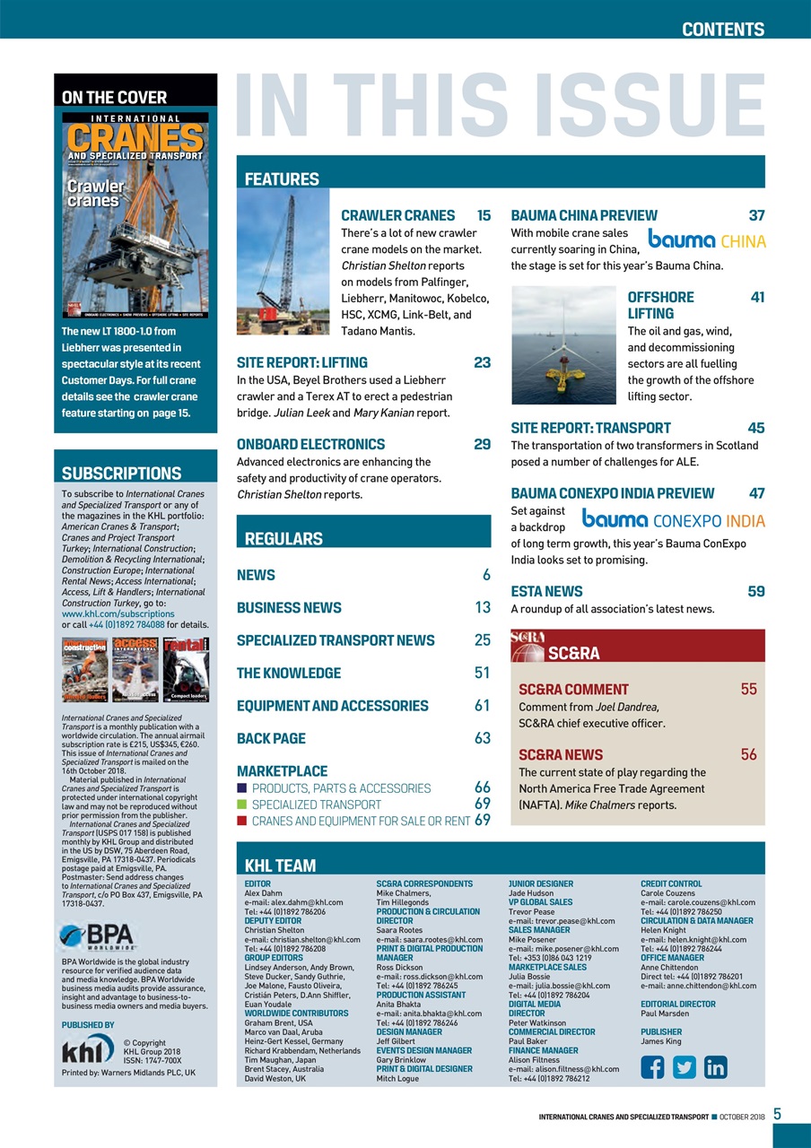 Int. Cranes and Specialized Transp Preview Pages