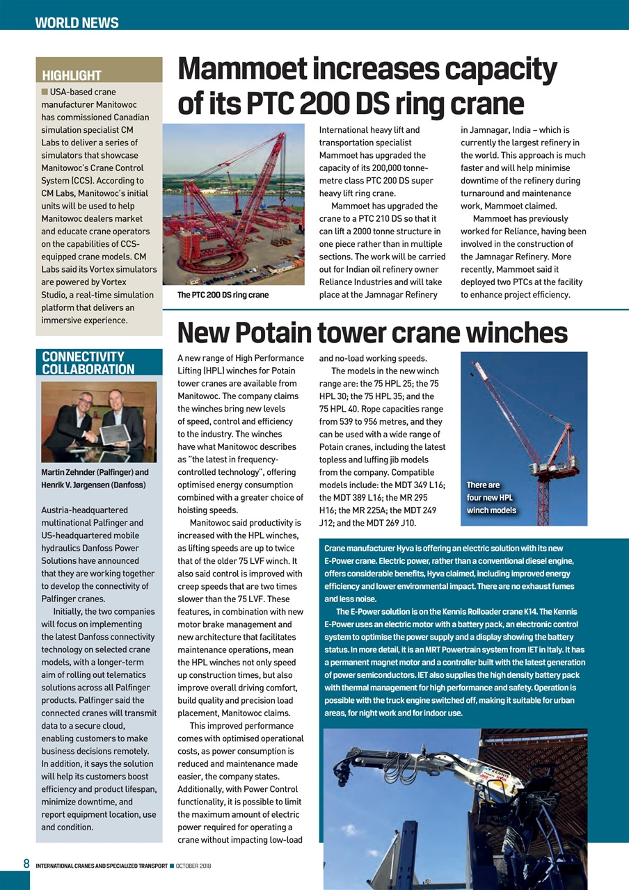 Int. Cranes and Specialized Transp Preview Pages