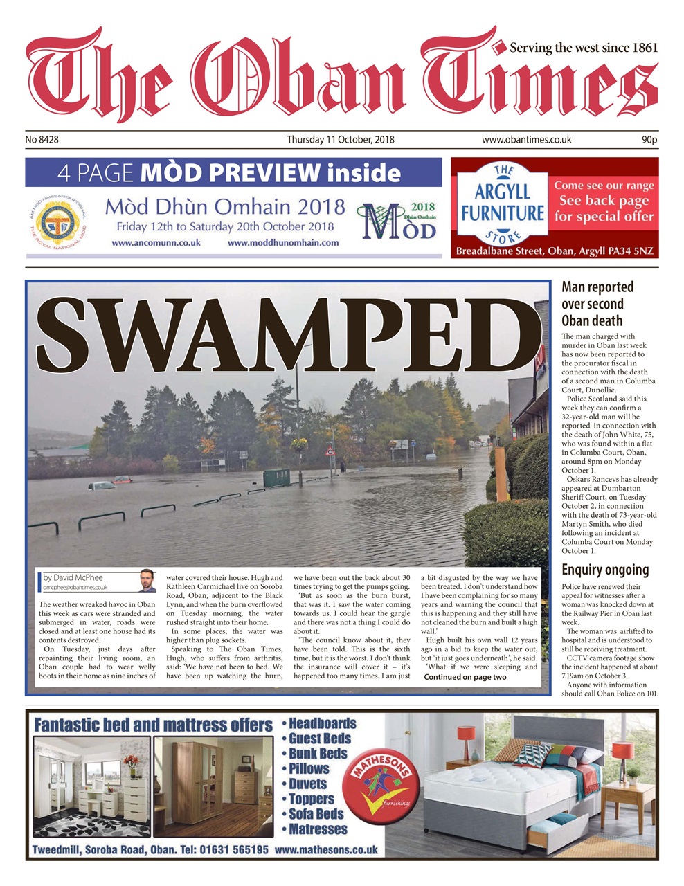 The Oban Times & Lochaber Times Preview Pages