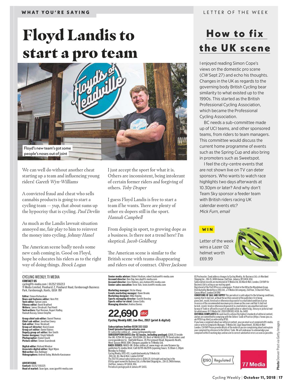 Cycling Weekly Preview Pages
