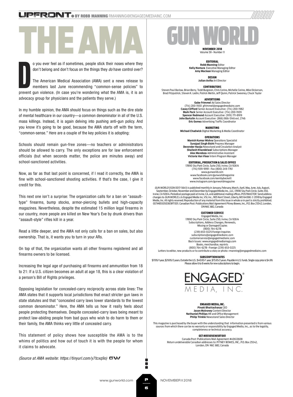 Gun World Preview Pages