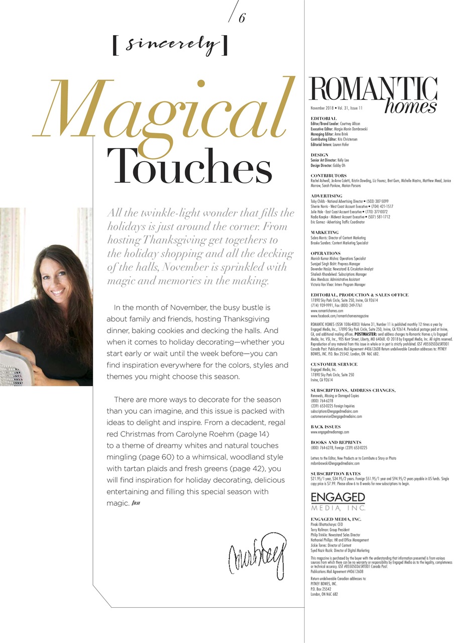 Romantic Homes Preview Pages