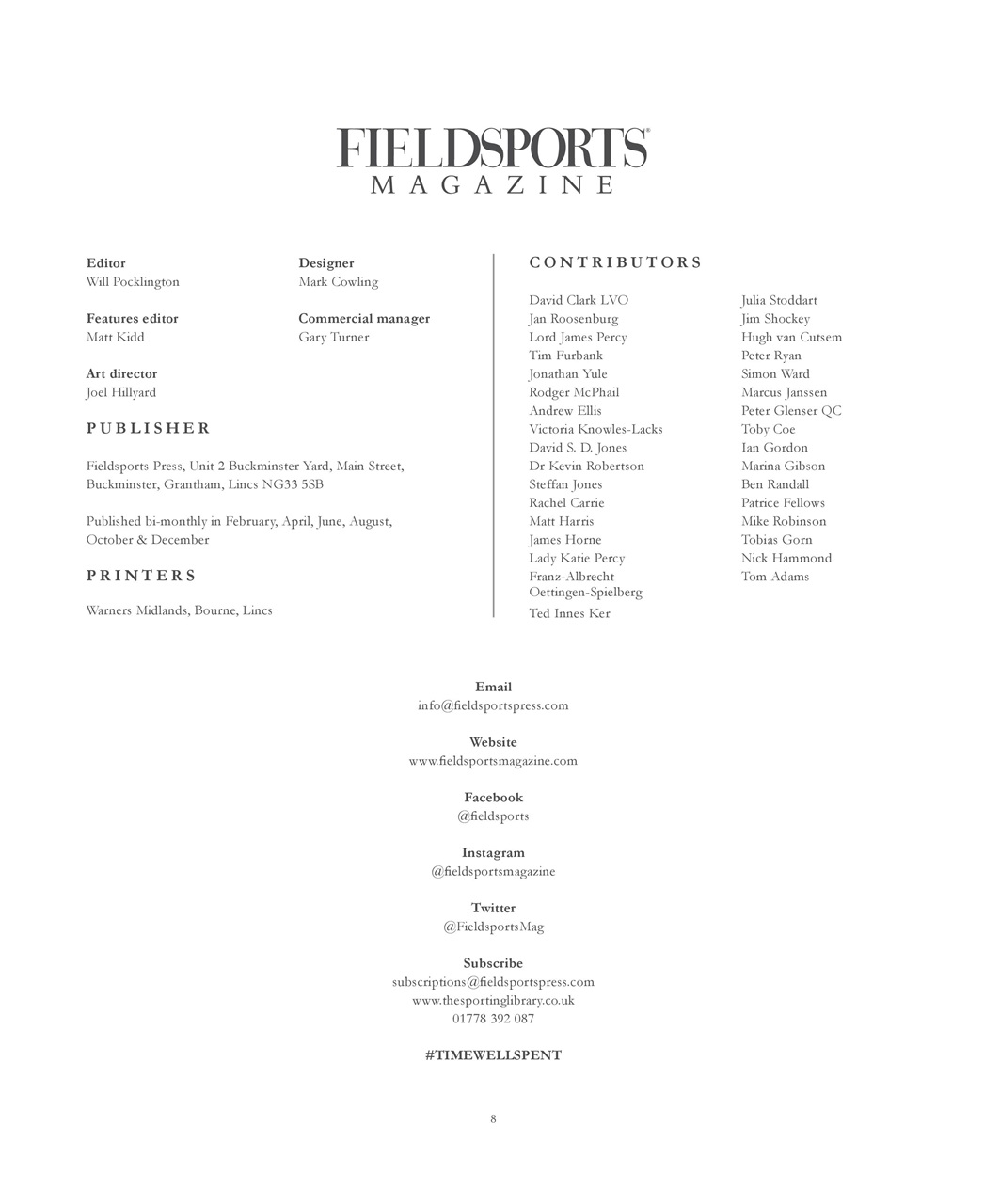 Fieldsports Journal Preview Pages